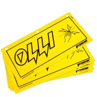 Знаки предупредительные для электроизгороди, комплект 5 шт. Знаки предупредительные для электроизгороди, комплект 5 шт.