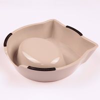 Миска для собак и кошек, 18x17.5x5 см, 270 мл, красный