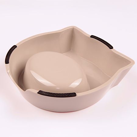 Миска для собак и кошек, 18x17.5x5 см, 270 мл, красный