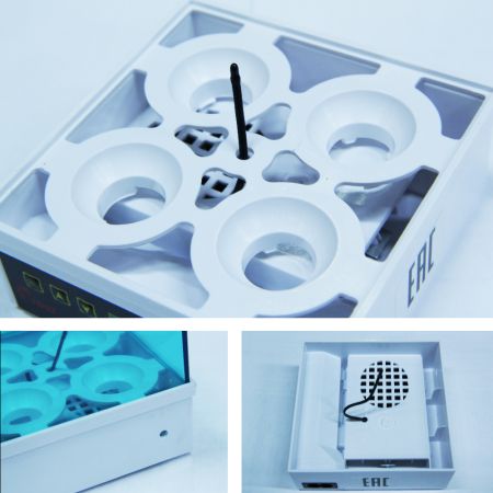 Инкубатор HHD 4 домик, мини автоматический на 4 яица