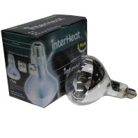 Лампа инфракрасная 175 Вт InterHeat, Е27 R125, закаленное стекло, прозрачная