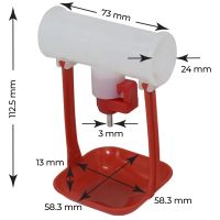 Поилка ниппельная с каплеуловителем на трубу 3/4''