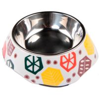 Миска для собак и кошек, 11x16x4.8 см, 180 мл, геометрия