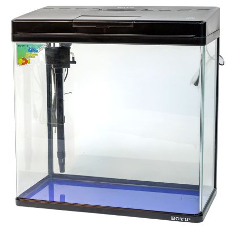 Аквариум Boyu MS-520M 45 л с сенсорным LED светильником и фильтром, черный Аквариум Boyu MS-520M 45 л с сенсорным LED светильником и фильтром, черный