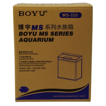 Аквариум Boyu MS-320 20 л с LED светильником и фильтром, черный