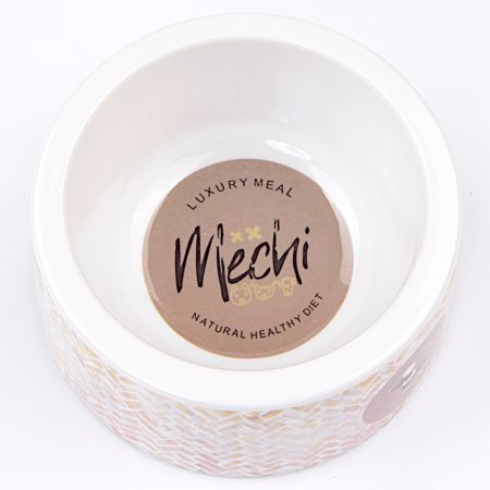 Миска меламиновая для кошек и собак, диаметр 15 см, 350 мл, пудель