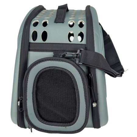 Сумка-переноска с жесткими стенками 46х29х34 см, светло-серый