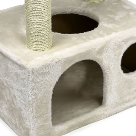 Когтеточка-комплекс 50х35х116 см, кремовый