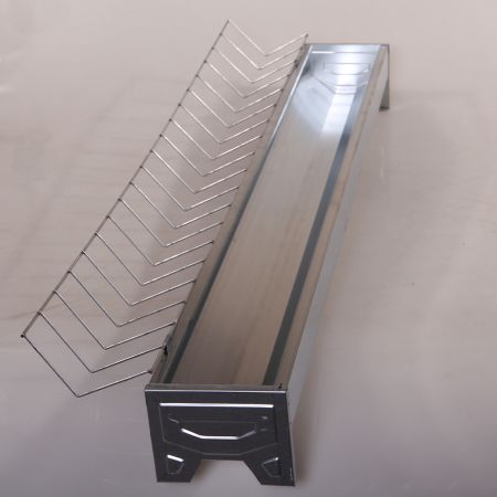 Кормушка лотковая 100 см оцинкованная сталь для кур R