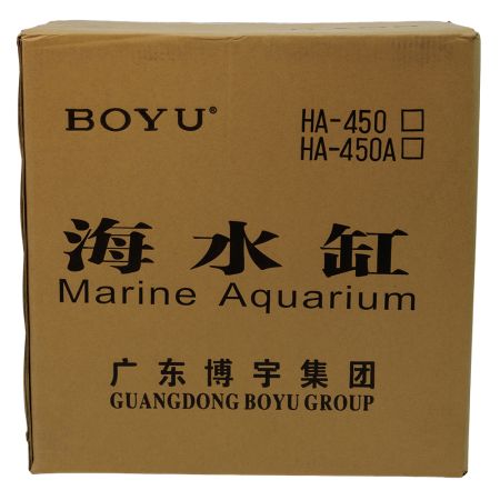 Аквариум Boyu Marine HA-450A морской 80 л с задним сампом, черный
