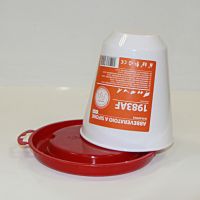 Поилка вакуумная 0,75 л для цыплят и мелкой птицы