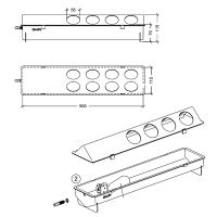 Поилка автоматическая для птиц, пластик, фиолетовая