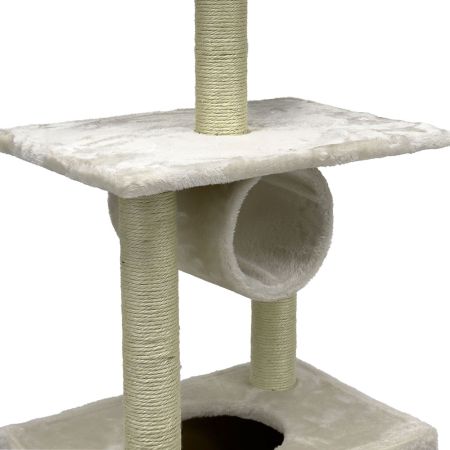 Когтеточка-комплекс 50х35х116 см, кремовый