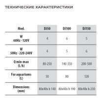 Фильтр погружной для аквариума Newa Duetto DJ50 230V с системой аэрации на 50 л