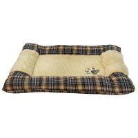 Лежанка матрас для собак 105х85х11 см, бежевый, клетка Лежанка матрас для собак 105х85х11 см, бежевый, клетка