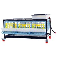 Клетка Comfortplast для перепелов с яйцесборником 3 секции, 98x61x59 см, пластиковая