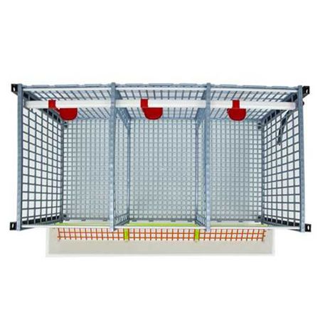 Клетка Comfortplast для бройлеров 3 секции, 4 яруса, пластиковая Клетка Comfortplast для бройлеров 3 секции, 4 яруса, пластиковая