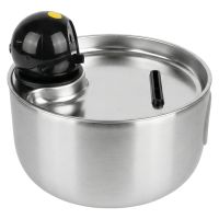 Автопоилка фонтан Petzengo PHW3 2.5 л, с датчиком движения, сталь, для кошек и собак