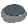 Лежак подушка Pet Choice для собак и кошек, круглый 56х56х15 см, меховой, серый