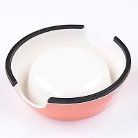 Миска со съемной чашей для собак и кошек, 14.5x14.5x5 см, 150 мл, оранжевый