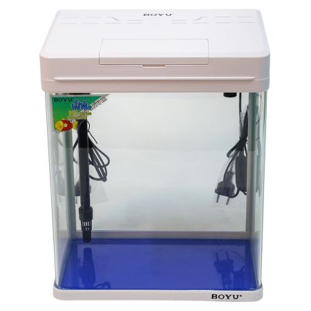 Аквариум Boyu MS-320 20 л с LED светильником и фильтром, белый