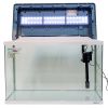 Аквариум Boyu Suspension XF-80, 128 л, панорамный, сенсорный LED светильник и фильтр, белый