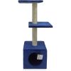 Когтеточка-комплекс 30х30х88 см, темно-синий