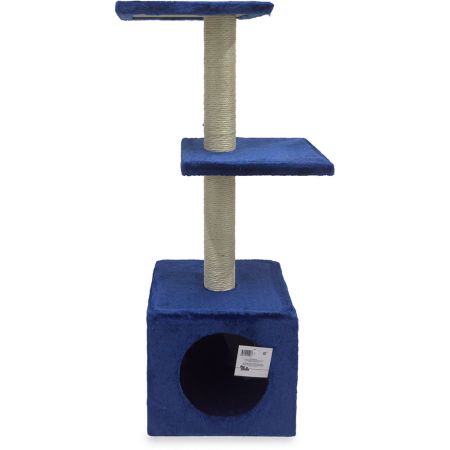Когтеточка-комплекс 30х30х88 см, темно-синий Когтеточка-комплекс 30х30х88 см, темно-синий