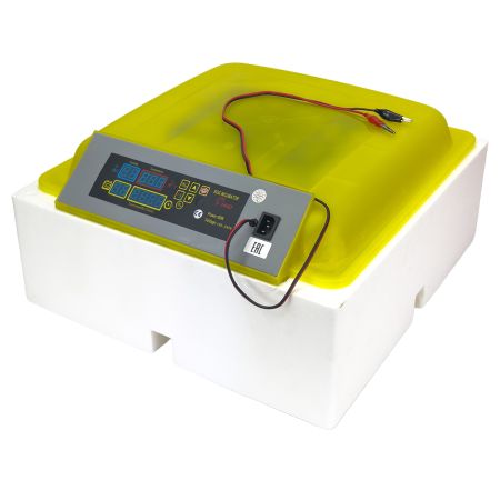 Инкубатор HHD 48 автоматический 220В/12В от сети и аккумулятора на 48 яиц