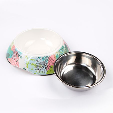 Миска для собак и кошек, 11x16x4.8 см, 180 мл, абстракция