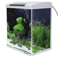 Аквариум Boyu HG-300 панорамный 22 л, LED освещение, дисплей, фильтры, белый