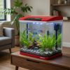 Аквариум Boyu HG-300 панорамный 22 л, LED освещение, дисплей, фильтры, красный