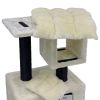 Когтеточка-комплекс 40х30х67 см, с подушками, кремовый