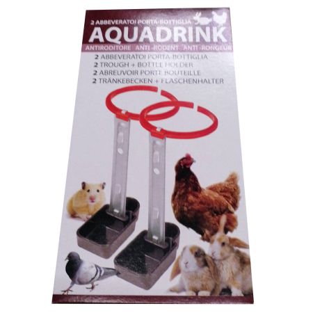 Поилка под бутылку пластик/оцинкованная сталь, 2 шт. Поилка под бутылку пластик/оцинкованная сталь, 2 шт.