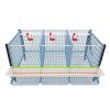 Клетка Comfortplast для кур-несушек 3 секции, 1 ярус высотой 40 см, пластиковая