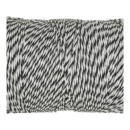 Провод для электропастуха FarmGuard белый с черным 3 мм / 1000 м / 5x0,2 мм SS+1х0,2 мм CU