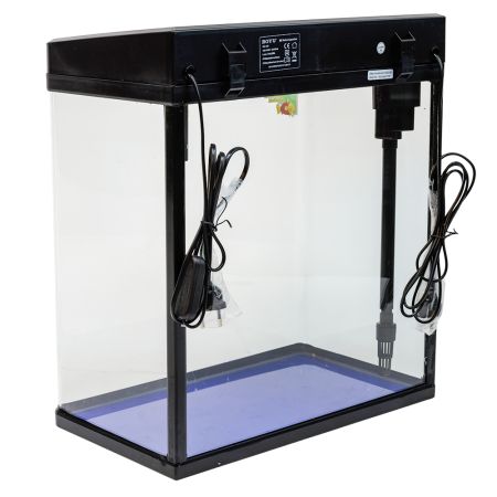 Аквариум Boyu MS-420 31 л с LED светильником и фильтром, черный Аквариум Boyu MS-420 31 л с LED светильником и фильтром, черный