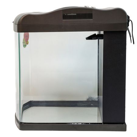 Аквариум Boyu Mini MT-508, 80 л, с фильтром, 2 LED лампы, серый