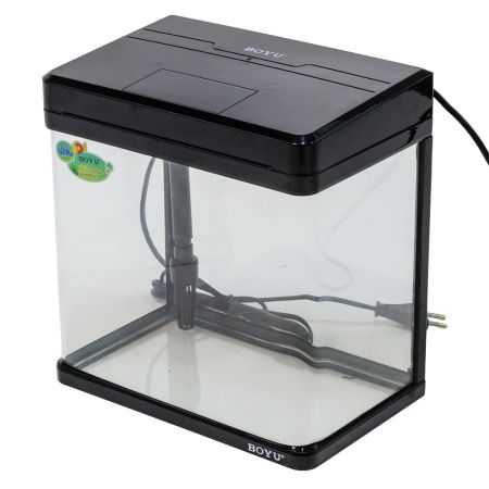 Аквариум Boyu MS-220 7,5 л с LED светильником и фильтром, черный