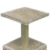 Когтеточка-домик 30х30х57 см, кремовый