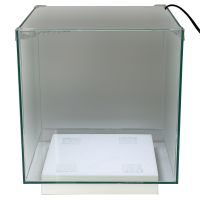 Аквариум Newa Ego LID, EL 30W, 28 л панорамный, LED освещение, белая стеклянная крышка