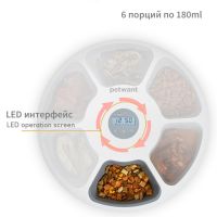Автокормушка Petwant F6-LCD 6 секций, ж/к дисплей, зеленая Автокормушка Petwant F6-LCD 6 секций, ж/к дисплей, зеленая
