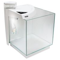 Аквариум с тумбой Newa More reef NMO 30RW Daylight LED, 28 л, с фильтром, скиммером, нагревателем и освещением рассвет-закат, белый NEW VERSION