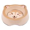 Миска для собак и кошек, 14.5x14.5x3.5 см, 260 мл, бежевый