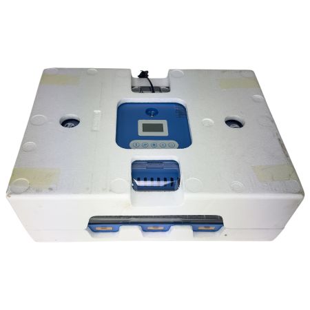 Инкубатор HHD 70H автоматический на 70 яиц, с контролем влажности и овоскопом на 220В/12В от сети и аккумулятора