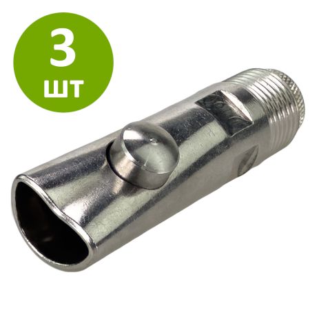 Поилка ниппельная из нержавеющей стали автоматическая для свиноматок, 3 шт. Поилка ниппельная из нержавеющей стали автоматическая для свиноматок, 3 шт.