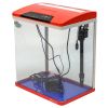 Аквариум Boyu HG-300 панорамный 22 л, LED освещение, дисплей, фильтры, красный