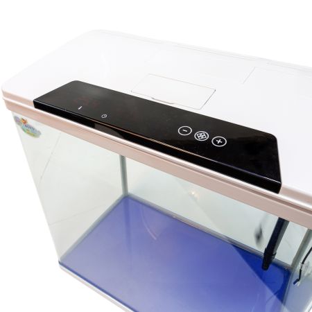 Аквариум Boyu HG-500 панорамный 52 л, LED освещение, дисплей, фильтры, белый