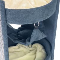 Когтеточка-комплекс 40х40х60 см с гамаком, графит