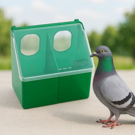 Кормушка для голубей ECO Recycled 2 секции, пластик